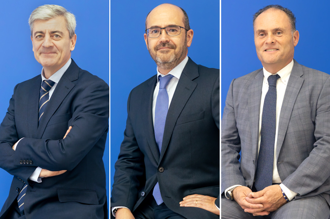 José Ramón Pastor, Pedro Tavares y José Antonio Fernández López