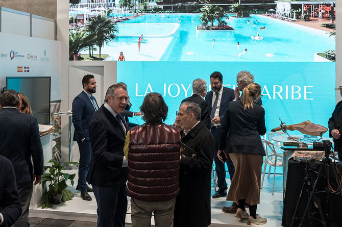 Stand de Larimar City & Resort en el pabell&oacute;n Am&eacute;rica de Fitur
