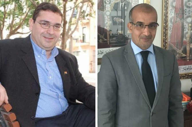 El abogado Joaqu&iacute;n D&oacute;lera y el c&oacute;nsul Sidi Mohammed Biedallah