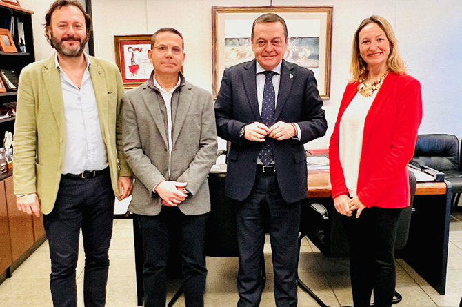 Ramón Avilés, Bartolomé Navarro, José María Allbarracín e Inmaculada Torres