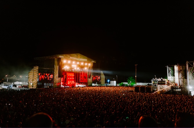 Recinto Ferial la Fica en Murcia durante la celebración del festival de música Warm Up