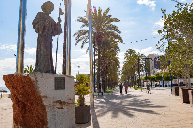 Paseo marítimo de Santiago de la Ribera, en San Javier