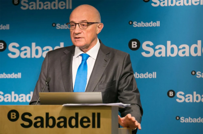 Josep Oliú, presidente del Banco Sabadell