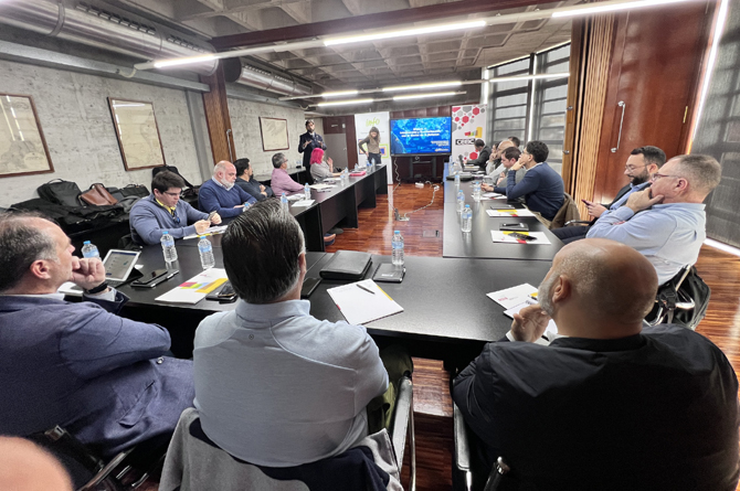Representantes de las empresas seleccionadas reunidas en la sede del Ceeic, en Cartagena