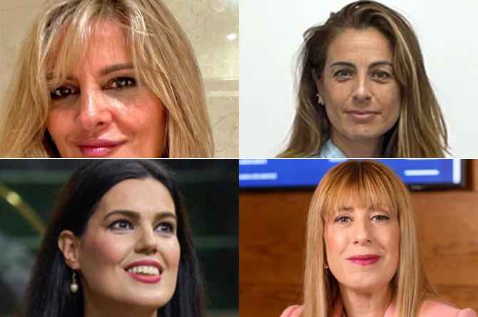 Isabel Yllan, Eva Franco, Miriam Guardiola e Isabel Sánchez