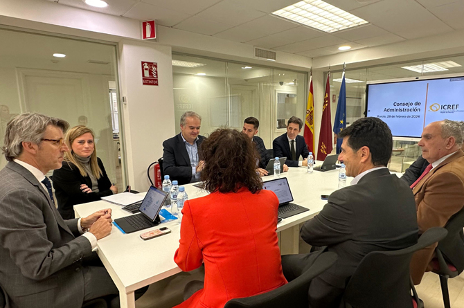 Imagen de la última reunióon del Consejo de Administración del Icref