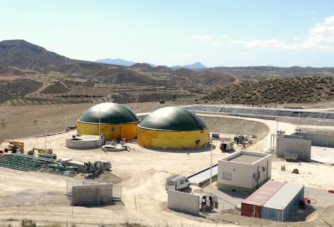 Instalaciones de Galivi (Biored), en el paraje La Pinosa, en Lorca