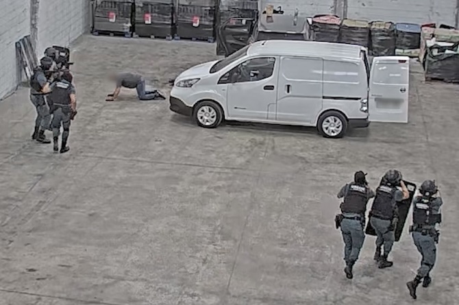 Imagen de una de las detenciones