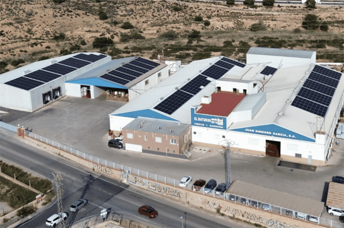 Vista aérea de las instalaciones de Juan Navarro García en la carretera de Altorreal, en Murcia
