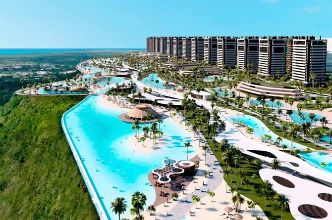 Recreación de Larimar City & Resort  que Clerhp construye en Punta Cana (República Dominicana)