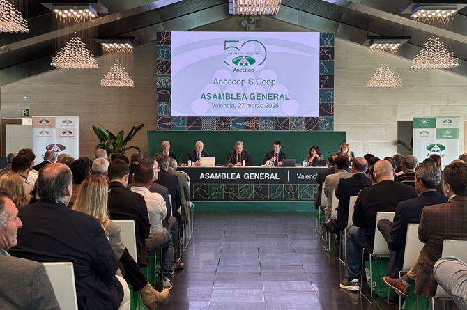 Anecoop alcanza la mayor facturación de su historia y supera los 986 millones de euros