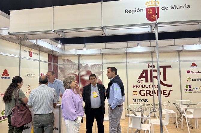 Stand institucional de la Regi&oacute;n de Murcia en la feria Fruit Attraction Sao Paulo