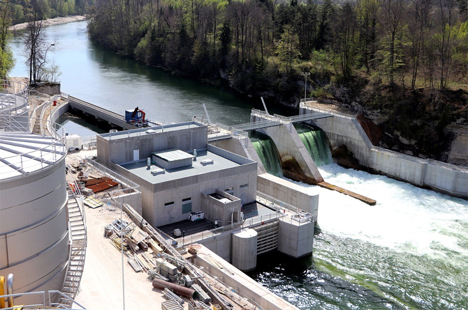 Una central hidroel&eacute;ctrica