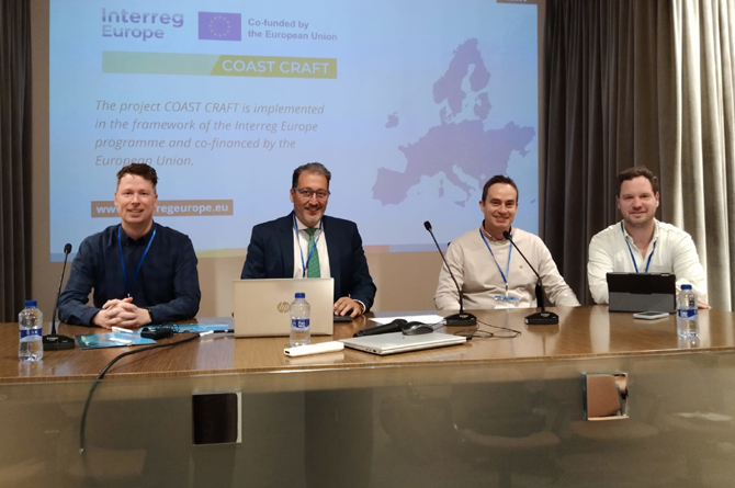 Javier Roll&aacute;n durante las ponencias realizadas en la segunda jornada del proyecto europeo Coast Craft
