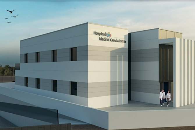 Recreación del futuro Hospital del Guadalentín
