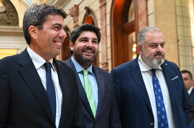 Carlos Mazón, López Miras y Lucas Jiménez