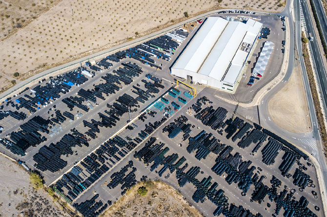 Vista aérea de la primera fase del parque tecnológico del agua