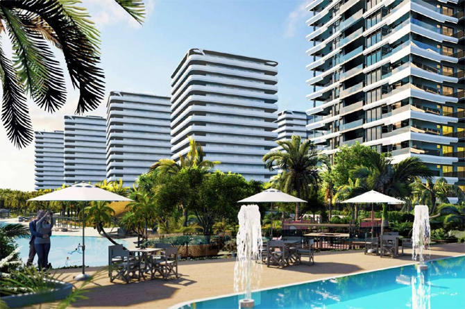 Recreación del proyecto Larimar City & Resort, de Clerhp Estructuras en Punta Cana