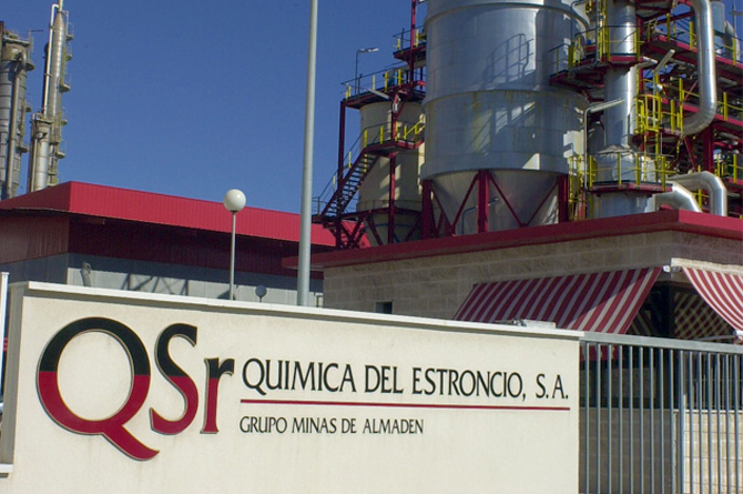 Planta de Química del Estroncio en Cartagena, del Grupo Fertiberia