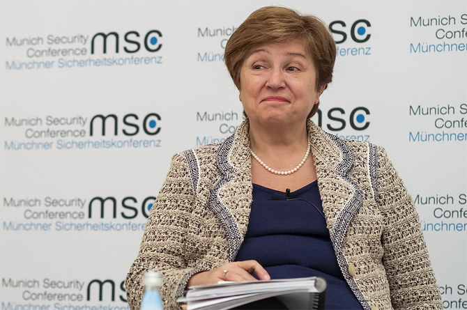 Kristalina Georgieva es la directora gerente del Fondo Monetario Internacional