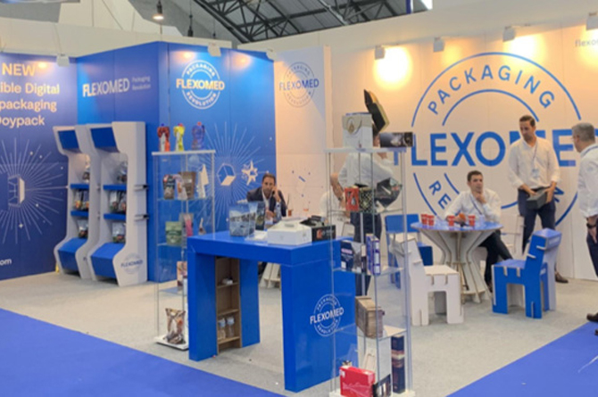 Stand de Flexomed en una pasada edición en una faria de packaging
