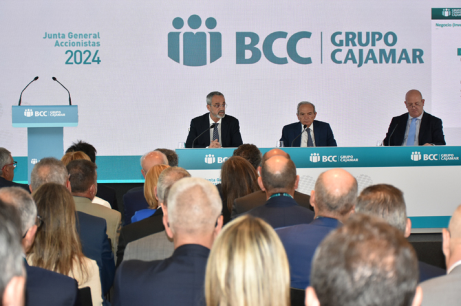 Un momento de la pasada asamblea general de Cajamar