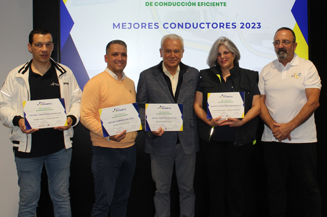 Los conductores galardonados por Primafrio