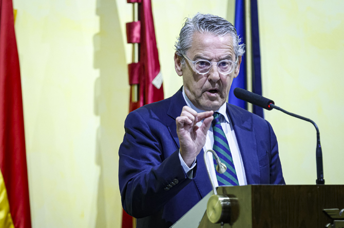 Francisco Martínez Ruiz, durante su intervención