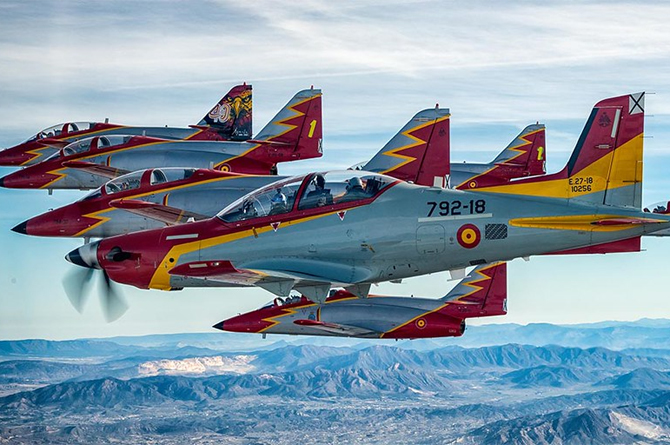 La Patrulla Águila del Ejército del Aire recibirá la Medalla de Oro de la Región en su 40 aniversario