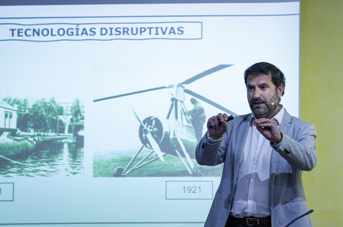 Juan Luis Pedreño, durante su intervención