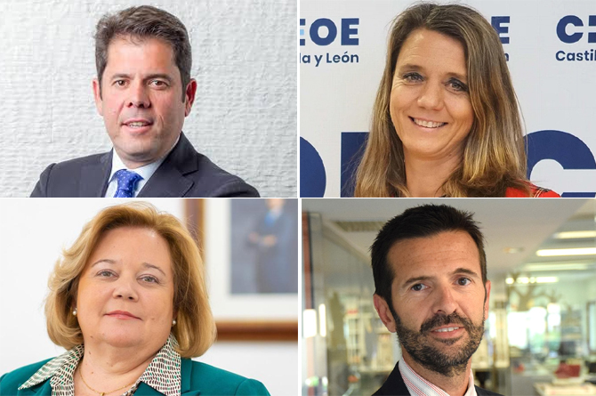 De izquierda a derecha y de arriba abajo: Gerardo Cuerva, Ángela de Miguel, Ana Correa y Carlos Recio