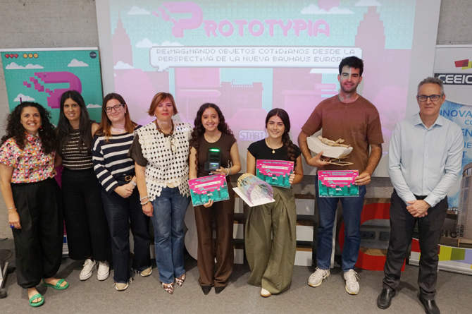 La UPCT presenta los prototipos ganadores del concurso de Diseño Industrial