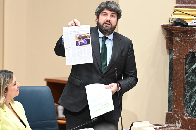 L&oacute;pez Miras, hoy en la Asamblea Regional