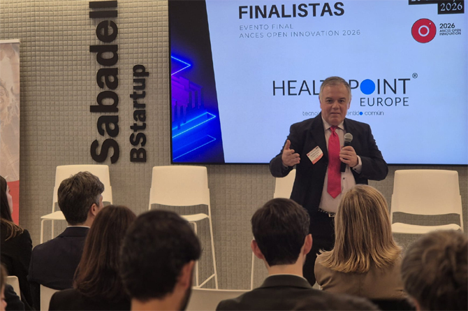 Aquilino Garc&iacute;a Martos, director de Health Point, durante la presentaci&oacute;n del proyecto ganador
