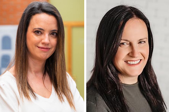 &bull; Isabel Mart&iacute;nez Llorente y Berta Monteagudo Navarro