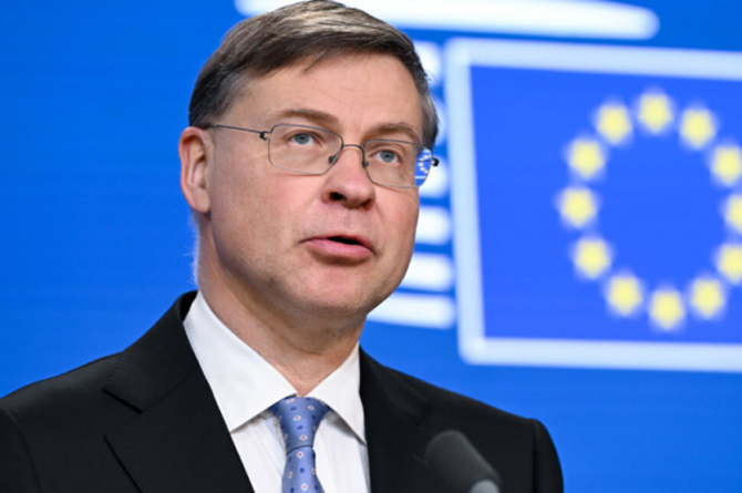 Valdis Dombrovskis, comisario de Econom&iacute;a de la UE