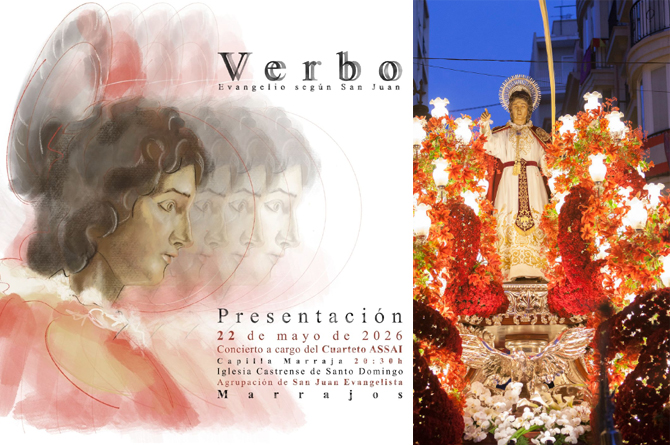 El arte de Ana Pérez-Nieto da ‘vida’ al Evangelio de San Juan en el centenario de la agrupación marraja de San Juan Evangelista