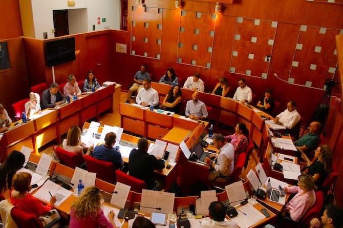 Pleno del ayuntamiento de Lorca