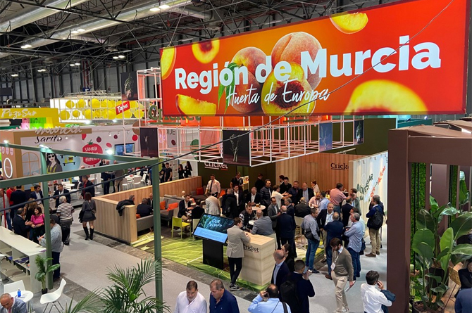 Imagen del pabellón de Murcia en una pasada edición de Fruit Attraction