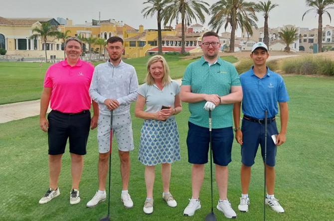 Miembros de la delegación irlandesa que ha visitado la Región
