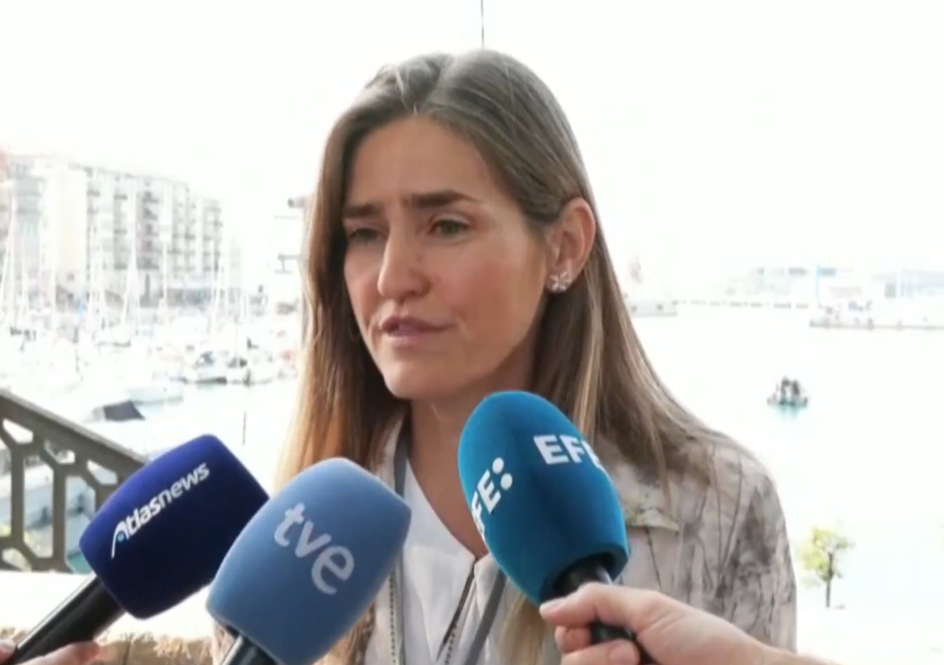 Sara Aaegesen, ministra de Transición Ecológica y vicepresidenta tercera, en Niza