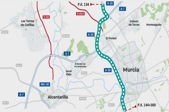 Mapa de actuación de la obra