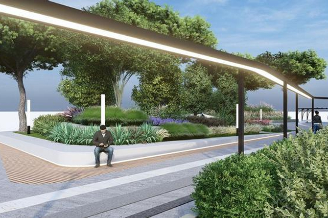 Recreación del bulevar que se construirá sobre las vías soterradas
