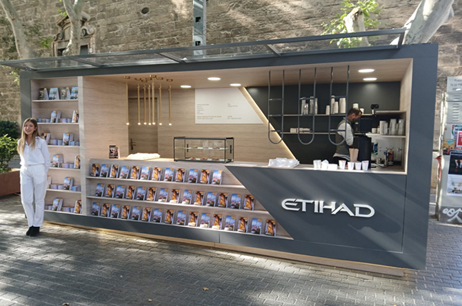 Espacio creado por Elephant Projects para Etihad Airways