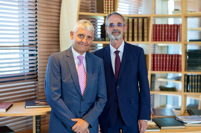 Olivier Gavalda y Manuel Yebra, consejeros delegados de BCC-Grupo Cajamar y de  Cr&eacute;dit Agricole