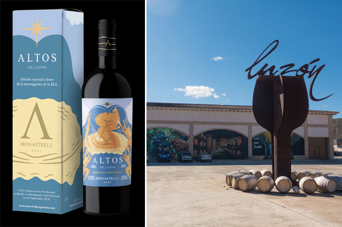 Vino solidario de Luzón para la investigación de la ELA