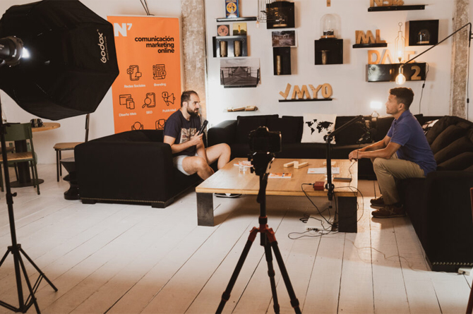 Espacio para la grabación de podcast y videopodcast
