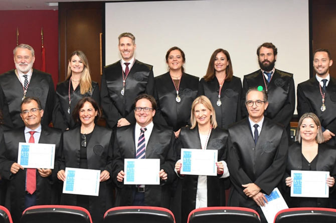 Abogados homenajeados durante el Día de la Justicia Gratuita