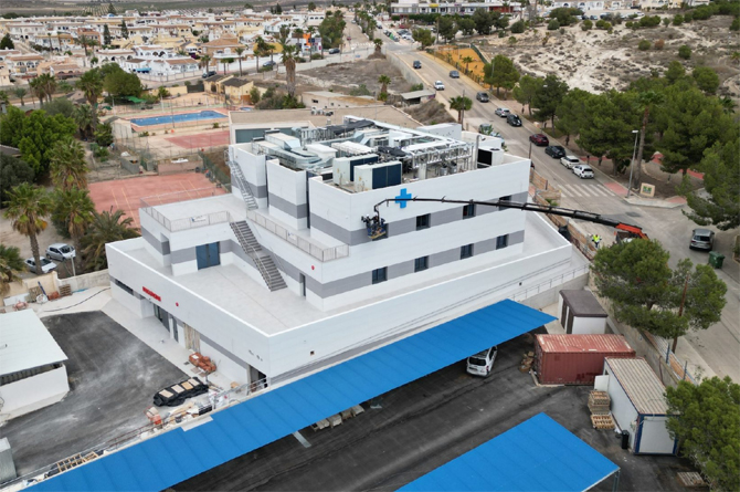 Imagen del hospital Mederi Guadalentín durante su fase de construcción