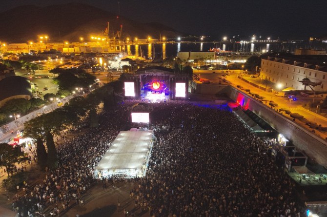 Concierto de Arde Bogotá en Cartagena el pasado sábado